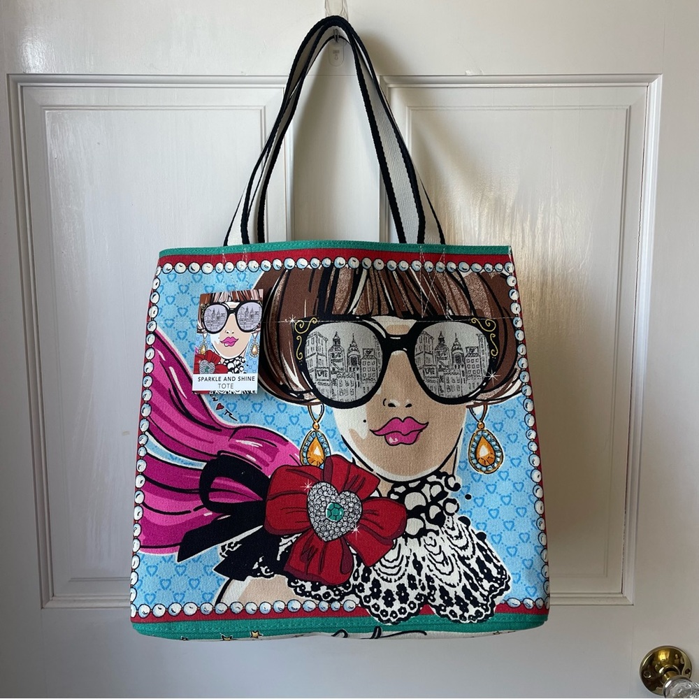 Brighton Sparkle and Shine Canvas Tote